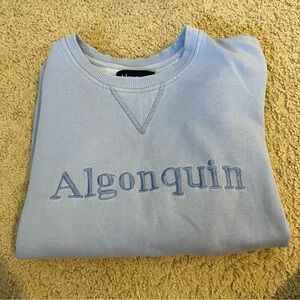 5/$25 Vintage Crewneck Algonquin Purple Blue Youth 14-18 Women S-M Hole Underarm